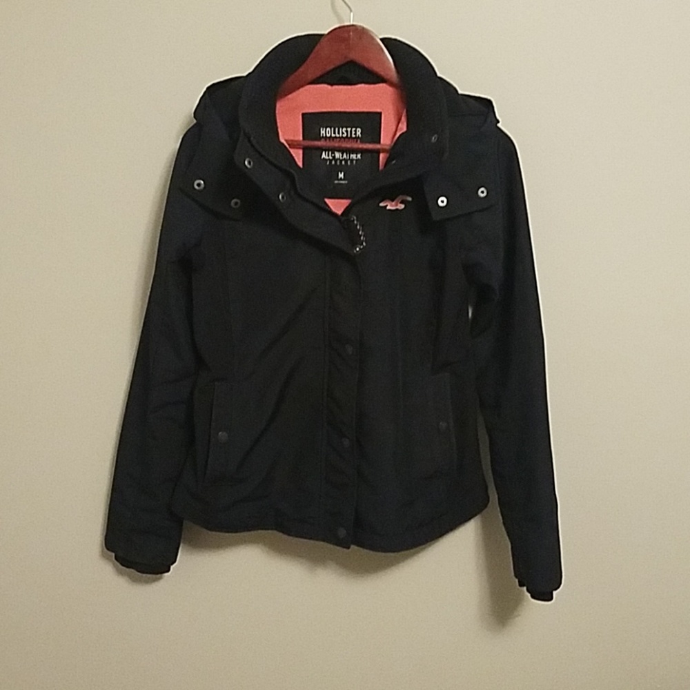 Hollister fleece lined all weather jacket